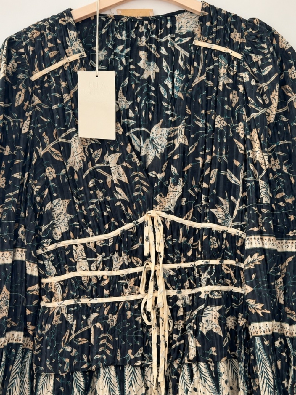 Ulla Johnson Nina Rainforest Botanical Tiered Mini Dress Size 6